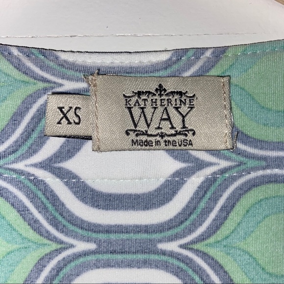 Katherine Way Captiva Dress UPF 50+ Blue Green XS - Picture 4 of 6